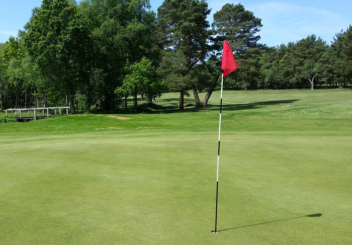 Topdressing  greens with sand